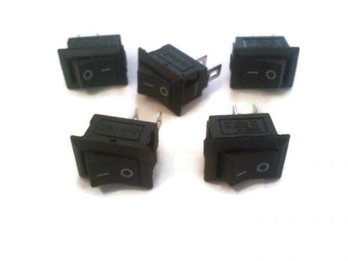 5Pcs Mini Rocker Switch Panel Mount 3A 250VAC or 6A 125VAC ON/OFF  KCD11