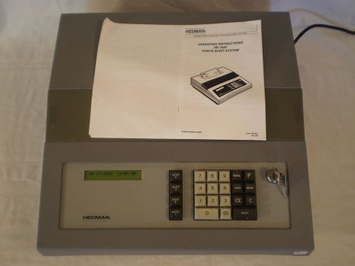 HEDMAN HE-1500 ELECTRONIC CHECK PROTECTOR AUDIT SYSTEM