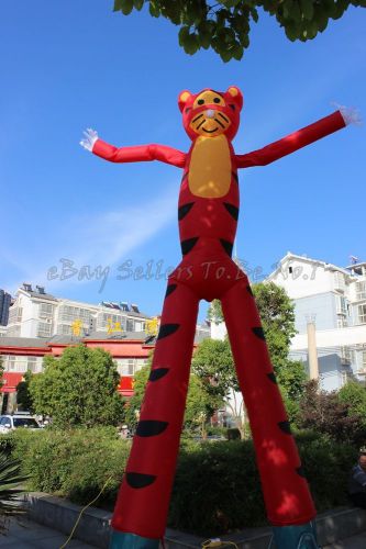 Dhl free delivery 20ft red tiger dancer air sky inflatable tube no blower s1008 for sale