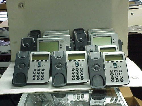 Lot of 12 CISCO Unified IP Business Phones (5)CP7941G (3)CP7940G (4)CP7906G