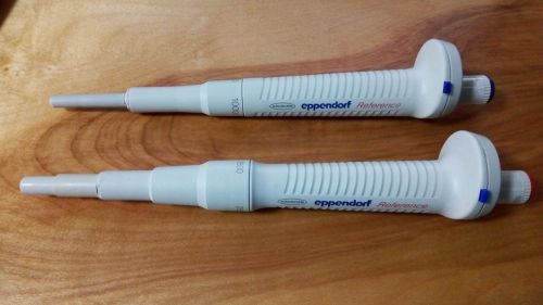 Lot of 2 eppendorf reference 1000 and  2500 ul pipettes pipette excellent for sale