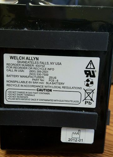 welch allyn battery 400732