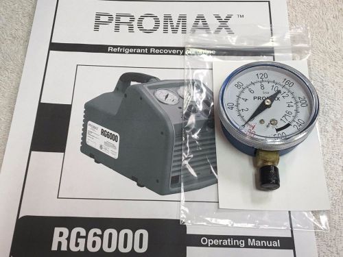 Promax RG6000 Refrigerant Recovery Unit Low Side Input Gauge 0 to 500 PSIG