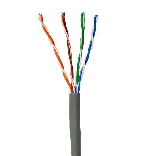 Cat5e cable 1000 ft pull box spool utp lan internet ethernet network wire- gray for sale