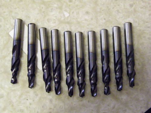 10-PCS -CLEVELAND - TICN COATED - 7/16&#034; STEP DRILL BIT. 3 1/2&#034; OAL. USA