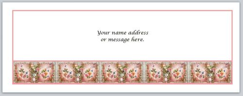 30 Personalized Return Address Labels Flowers Vintage Buy 3 get 1 free (bo526)