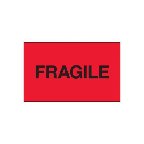 &#034;Tape Logic Labels, &#034;&#034;Fragile&#034;&#034;, Fluorescent Red, 3&#034;&#034;x5&#034;&#034;, 500/Roll&#034;