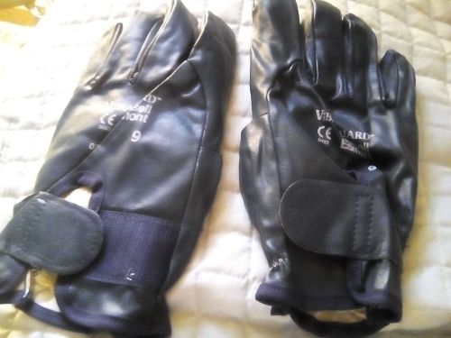 VibraGuard Ansell Edmont safety Gloves 1 pair full finger size 9 Gelfom