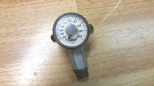 Milton 200 psi pressure gauge / 1 1/ 2&#034; dia gauge  w/ 1/2&#034; fitting &amp; bleeder
