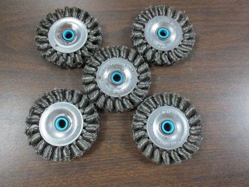(5) anderson 13523 medium face standard twist knot wire wheels for sale