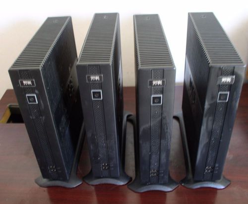 Lot of 4 Wyse Thin Clients Rx0L 909543-61L W/Stand, Converter R90W WES 1.5G 2GF/