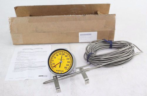 Weksler ashcroft thermometer gauge navy t8478 -40 to 180 degrees  probe nos for sale