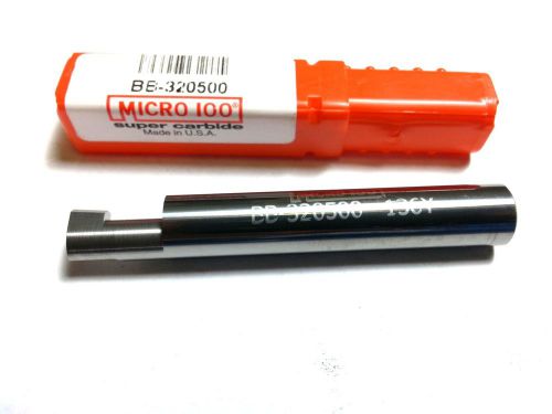 Micro 100  .320 x  .500&#034; Depth Carbide Radius Grooving Boring Bar Tool (P 439)