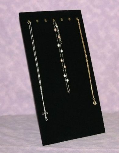 14 Inch 7 Hook Necklace Easel / Insert Black