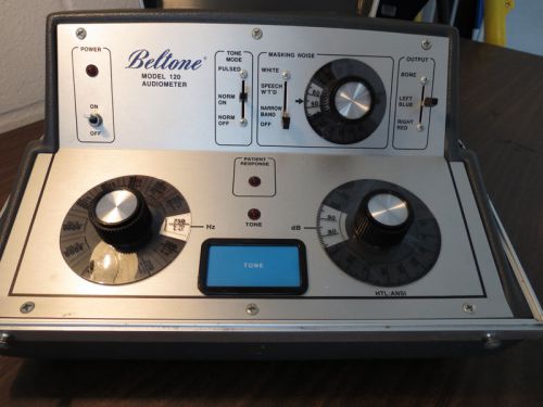 Beltone Special Instruments 120 Audiometer, Air Bone, Hearing Tester