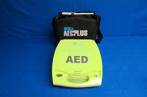 Zoll aed plus defibrillator with new pads &amp; carrying bag for sale