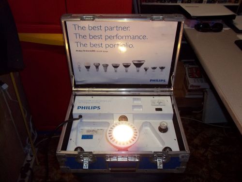 Philips plug in bulb display / tester / carry case - USED