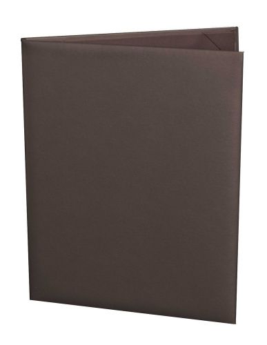 10 pc lot - Premium Faux Leather Menu Covers (8.5&#034; x 11&#034;, 2-panel, Brown)