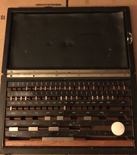 81 piece block gage set - german made - (partial) - .1004&#034; to 3&#034; - wooden box for sale
