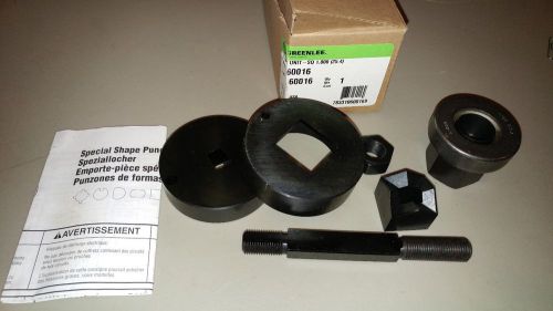 Greenlee 1&#034; Square Knockout Punch Set 60016 BRAND NEW