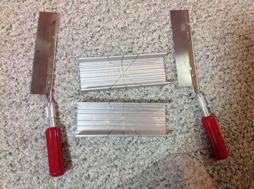 X-ACTO Metal Miniature Miter box with saw 2 sets used condition use crafts