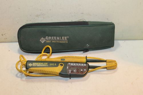 GREENLEE DVC 6 VOLTAGE / CONTINUITY TESTER - AUDIBLE &amp; VISUAL LED