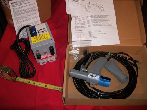 Simco cobra static neutralizing blow off gun 20ft cable with power supply for sale