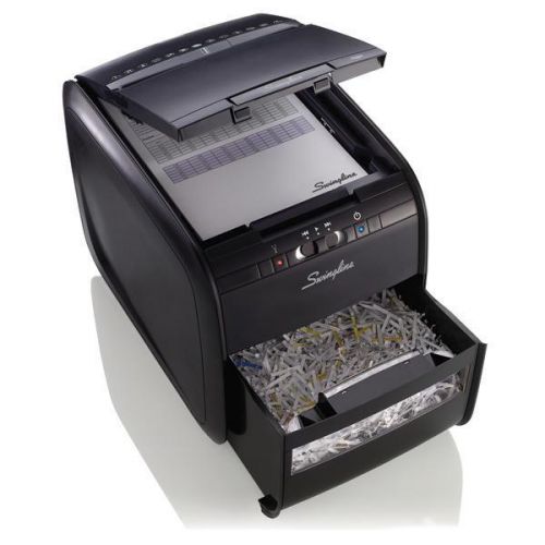 Swingline Auto Feed Paper Shredder, 60 Sheets, Cross-Cut, 1 User, Stack-and-Shre