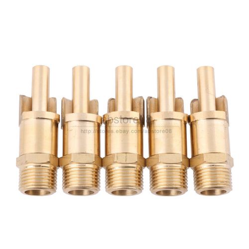 5PCS Copper 1/2&#034; Thread Pig Automatic Nipple Drinker Waterer Feeder