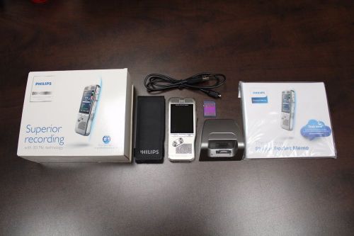 Philips DPM8100/00 Pocket Memo Digital Dictation Recorder w/ 3D Mic