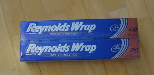 Reynolds wrap aluminum foil ( 2 x 250 sq. ft, total 500 sq.ft ) for sale