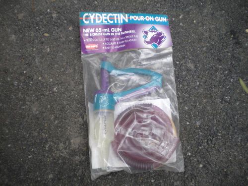 (5) CYDECTIN POUR-ON GUN NEW 65-ML  TREATS CATTLE UP TO 1430LBS