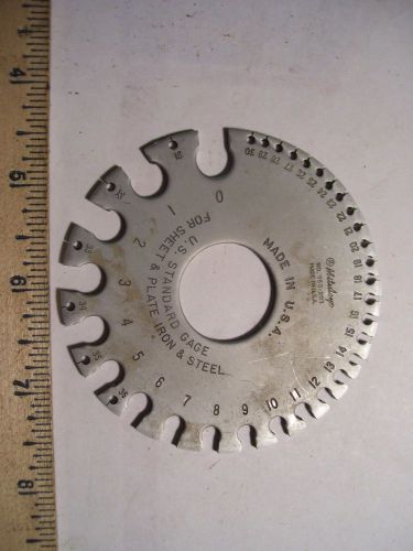MITUTOYO NO.950-203,STANDARD,Wire,Sheet, PLATE, IRON &amp; STEEL Gage,&#034;MADE IN USA&#034;