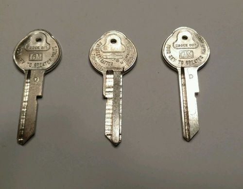 3 Briggs and stratton key blanks. GM General Motors 320369 /55
