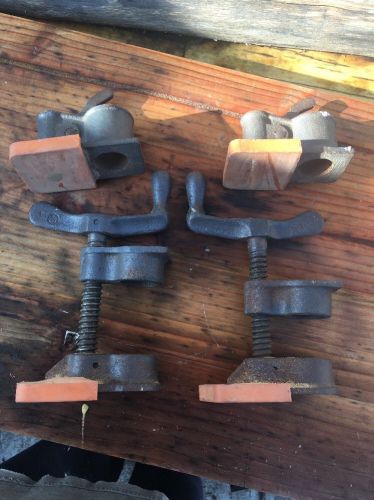 3/4&#034; gluing clamps for threaded pipe, 2 sets for sale