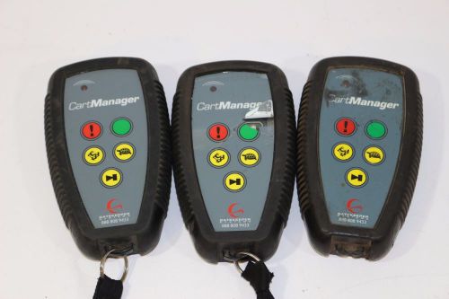 Lot Three (3x) Gatekeeper Cart Manager Remote K-9400: AS IS!