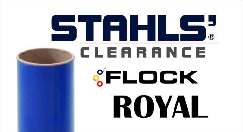 Royal Blue - 12&#034; x 10 Yards - Stahls&#039; Craft Roll Flock Heat Transfer Vinyl HTV