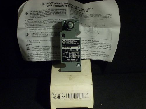 New a-b allen-bradley 802t-a1p1 plug in oiltight limit switch box &amp; instruction for sale