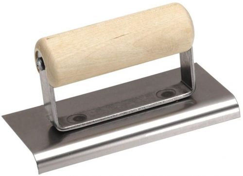 Marshalltown 6 in x 4 in Stainless Steel Edger with 1/2 in Radius Durable Blade