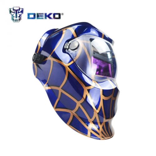 DEKO Spider Solar Auto Darkening Welding Helmet Tig MIG Certified Welding Mask