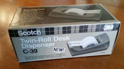 Scotch Twin-roll Desk Dispenser, Scotch tape dispencer c-39