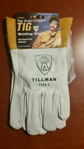 Tillman top grain kidskin tig welding gloves 1324 large new for sale