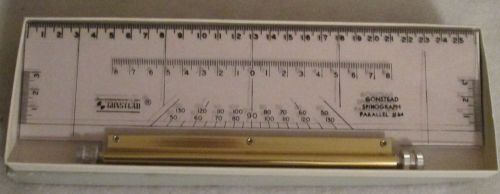 GONSTEAD SPINOGRAPH PARALLEL RULER #64 STEEL ROLLER X-RAY CHRIOPRACTIC