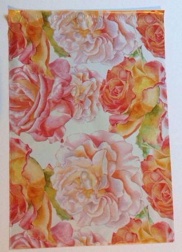 100 10 X 13 Watercolor Blossoms  Poly Mailers