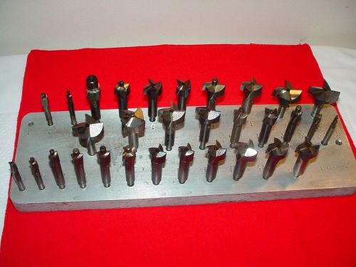 31 pc. counterbore set w/ stand - 3/16&#034; to 1 1/2&#034; bits - machinist counterbores for sale
