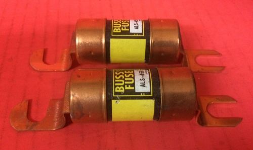 Lot of (2) Bussmann K16 Buss Fuse ALS-450 ~ 450A ~ 48V DC