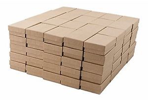 Kraft Cotton Filled Jewelry Box #32 (Case of 100)