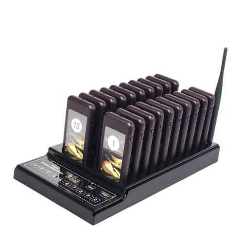 20 Restaurant Coaster Pager Guest Call Wireless Paging Queuing Calling System U