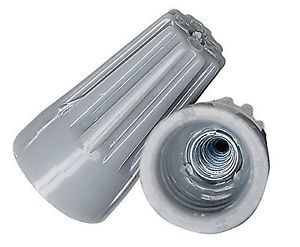 Grey wire connector pack bag of 100 - ul listed twist-on p1 type easy screw o... for sale