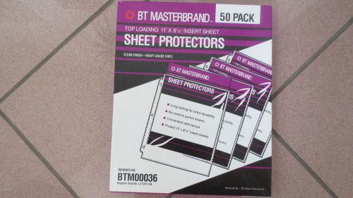 BT Masterbrand Top Loading Heavy Vinyl Sheet Protectors